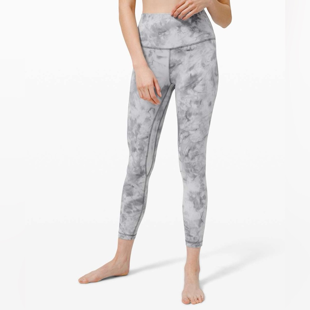 Lululemon Align Pant 21" Women's Size 8 Gray Diamond Dye Diamond Stargaze Pitch
